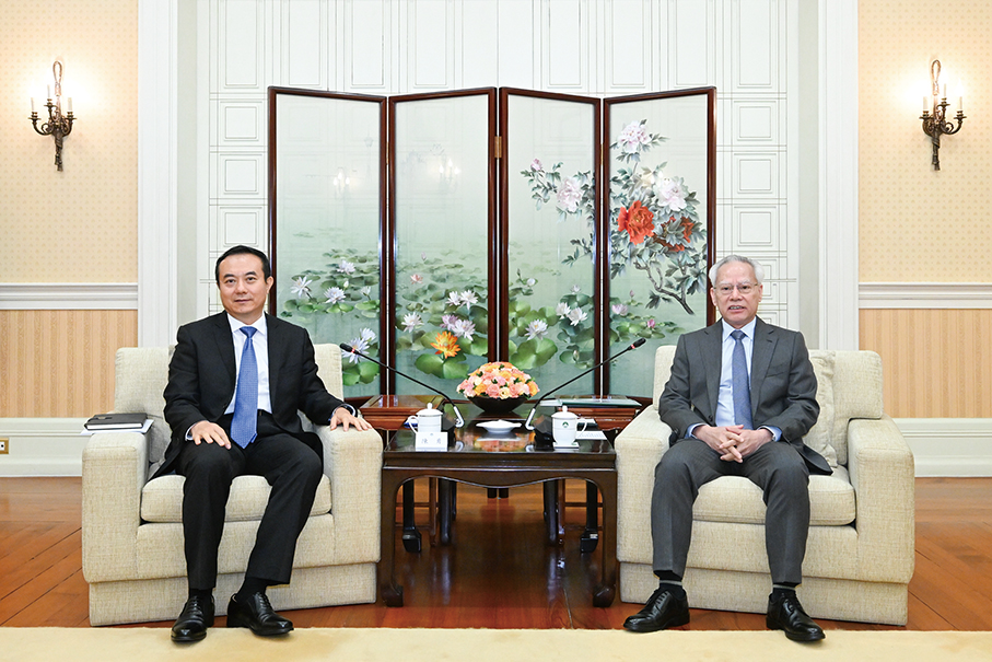 Sam, Zhuhai CPC Secretary Chen vow to boost Hengqin development