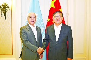 Macau CE Sam Hou Fai meets with China's Permanent Representative Amb. Jia Guide in Geneva