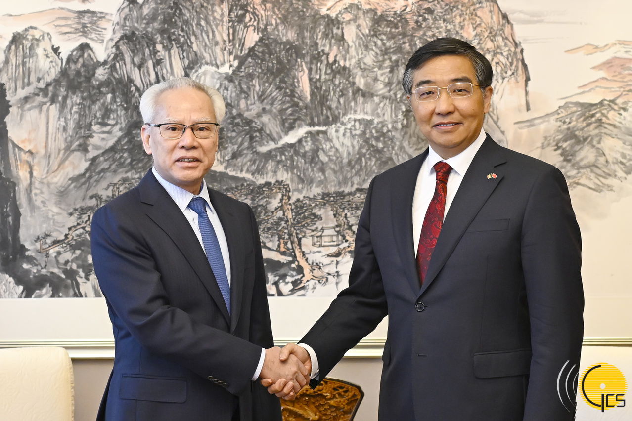 Macau CE Sam Hou Fai meets Chinese Ambassador to Belgium Fei Shengchao in Brussels