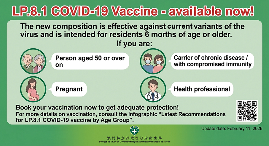 Health Bureau urges high-risk groups to get COVID-19 jab